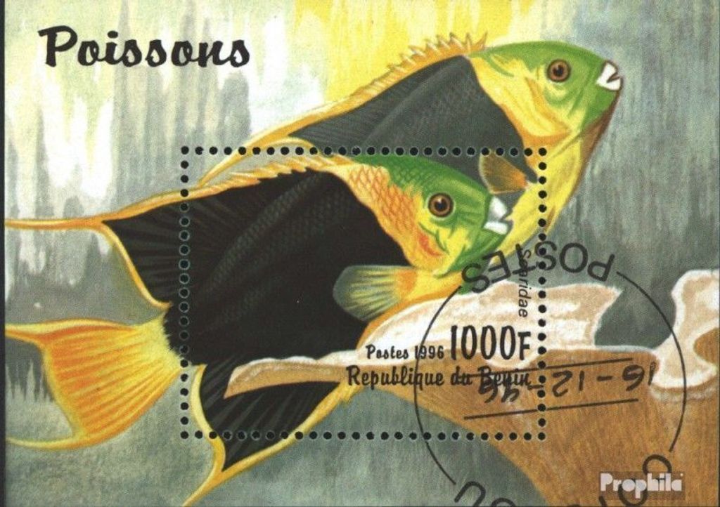 Briefmarken Benin 1996 Mi Block23 (kompl.Ausg.) gestempelt Fische