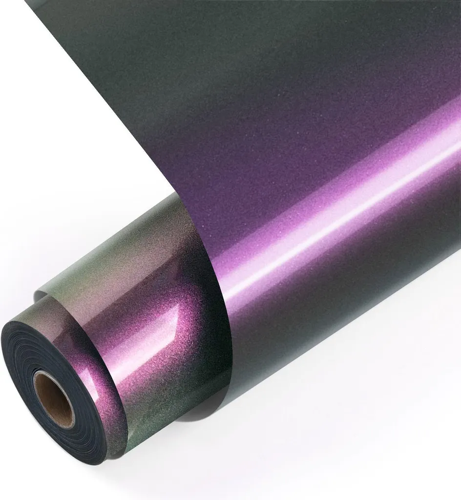 Vinyle Thermocollant Caméléon Vert et Violet pour Transfert Textile - 3