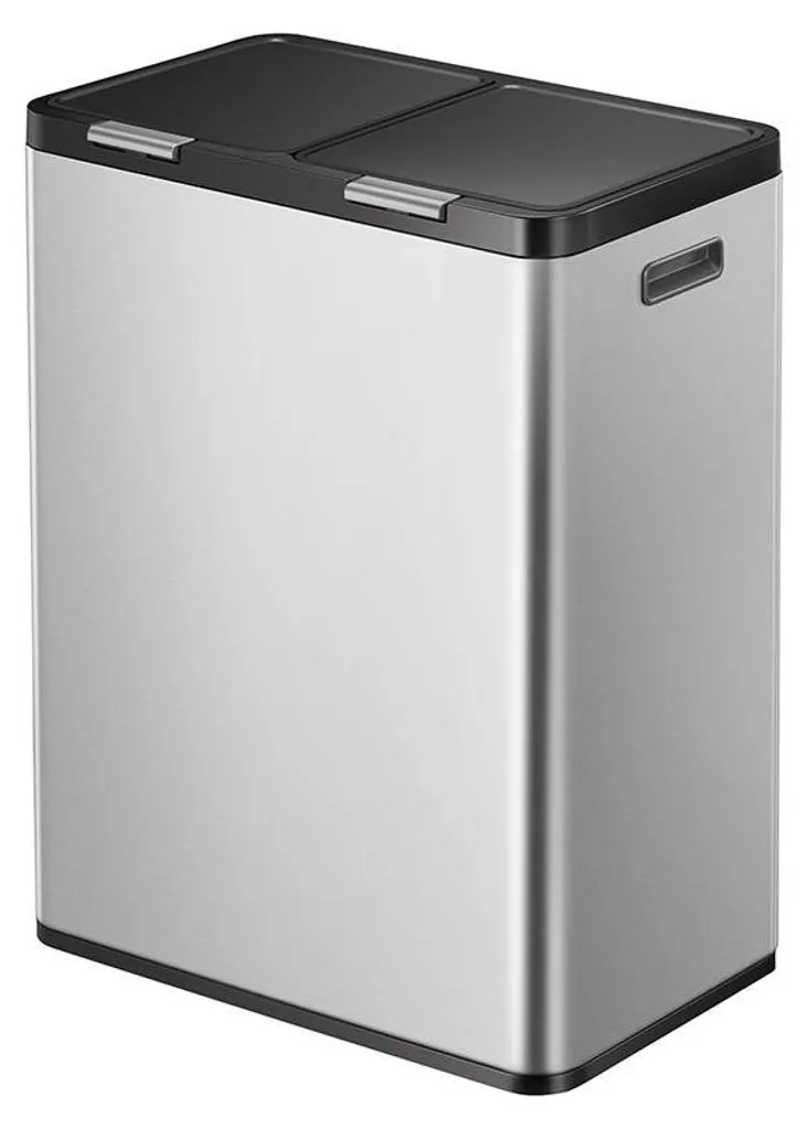 Poubelle de Cuisine Tri Sélectif 60 Litres EKO Essential Touch Mat