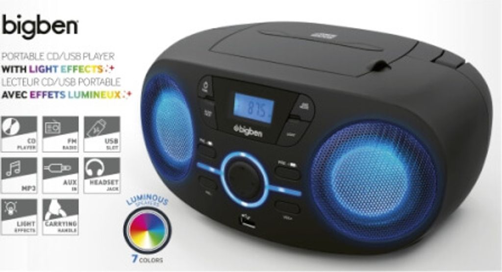Bigben CD61NUSB Black Odtwarzacz muzyki stołowy Zdjęcie produktu 8