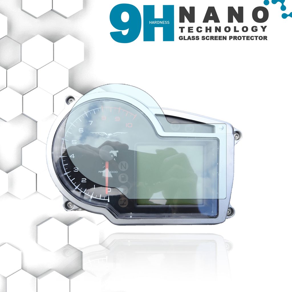 Moto Guzzi Griso 8V Tachoschutzfolie Displayschutzfolie 9H Nano Glas Technologie