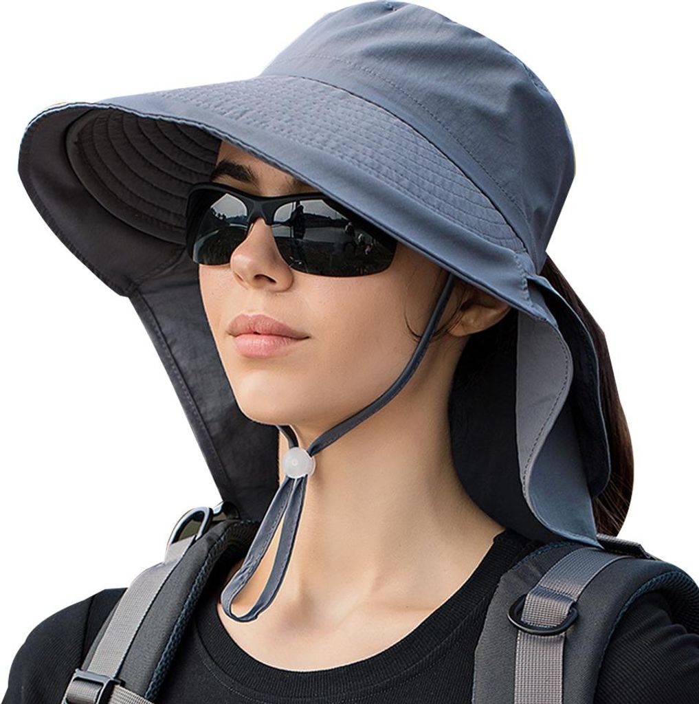Damen Herren Sonnenhut Rollbar Breitkrempige Gartenmütze Produktbild 