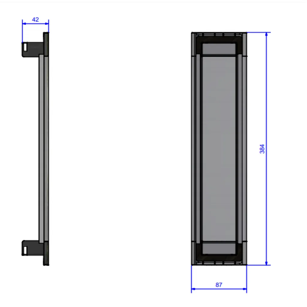 Accès électrique de bureau Bachmann Power Frame Cover 6x Noir PRO