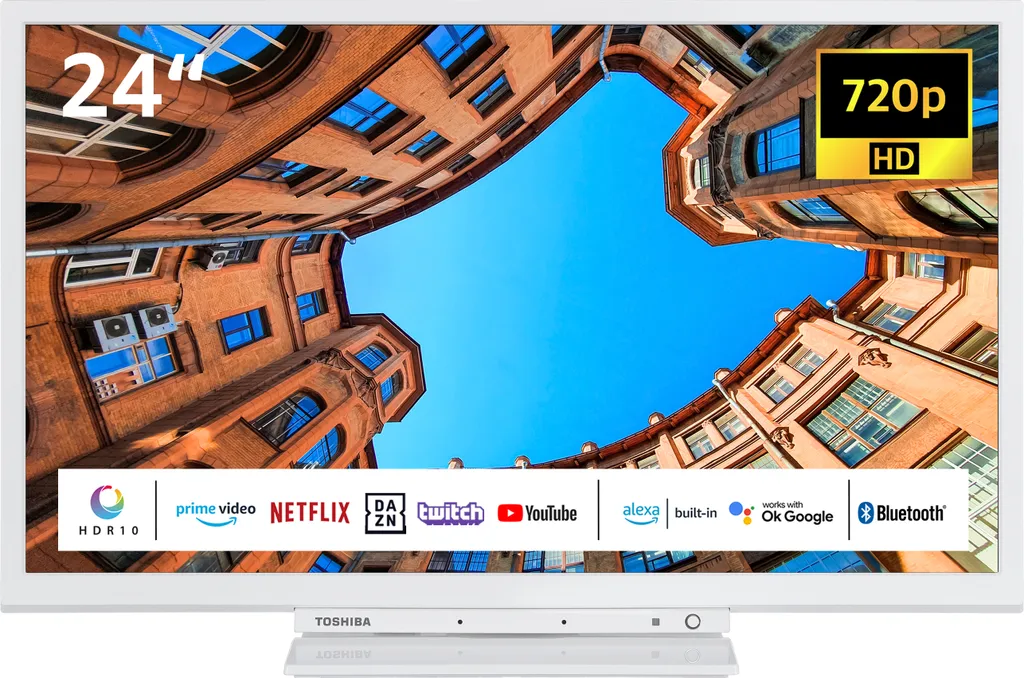 Toshiba 24WK3C64DA/2 24 Zoll Fernseher / Smart TV (HD ready, HDR, Alexa Built-In, Triple-Tuner)