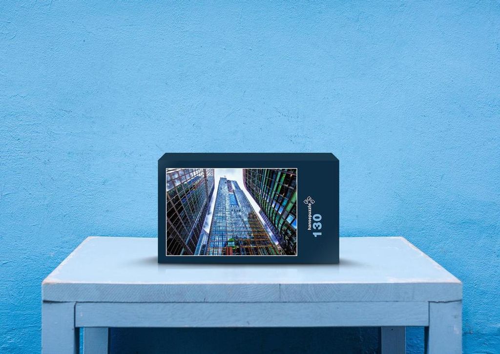 hansepuzzle 53832 - Fassade Puzzle, 130 Teile, Gebäude, 28,7 x 20,0cm mit hochwertiger Aufbewahrung, Kartonbox und wiederverschließbarem Beutel