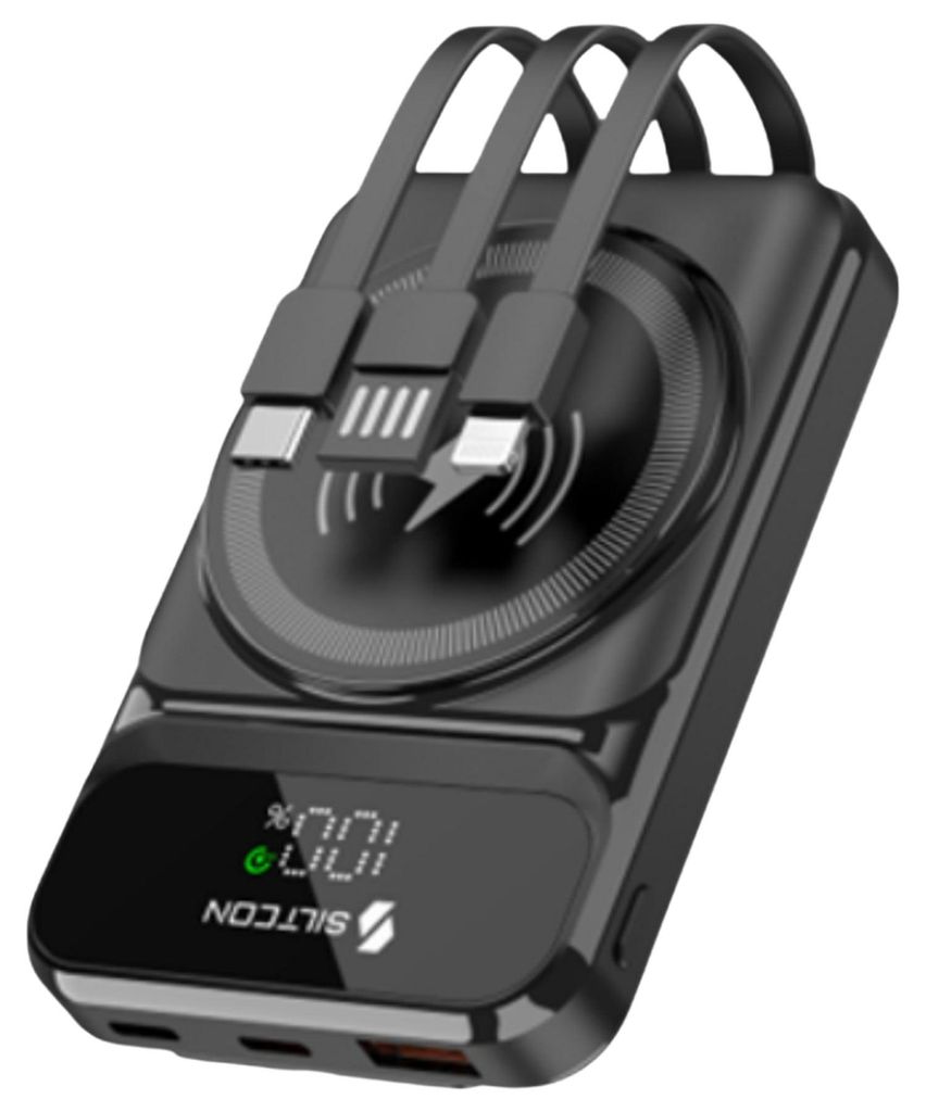 Siltcon® Magnetische Powerbank 10000 mAh, 15 W kabelloses Produktbild 