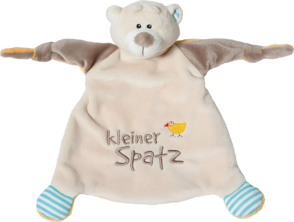 NICI Schmusetuch Bär kleiner Spatz 25x25cm