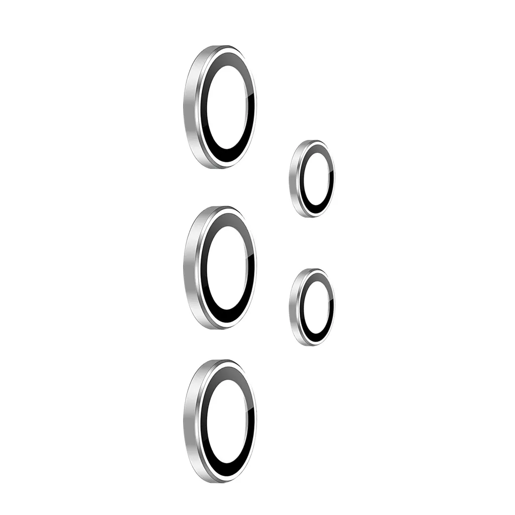 Samsung S23 Ultra Lens Protector 9H Vetro Bordo Argento - No Graffi