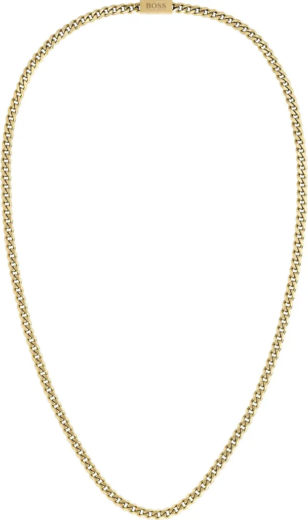 Collier Homme Maille Chaîne Argentée BOSS 1580173 Accessoire Mode