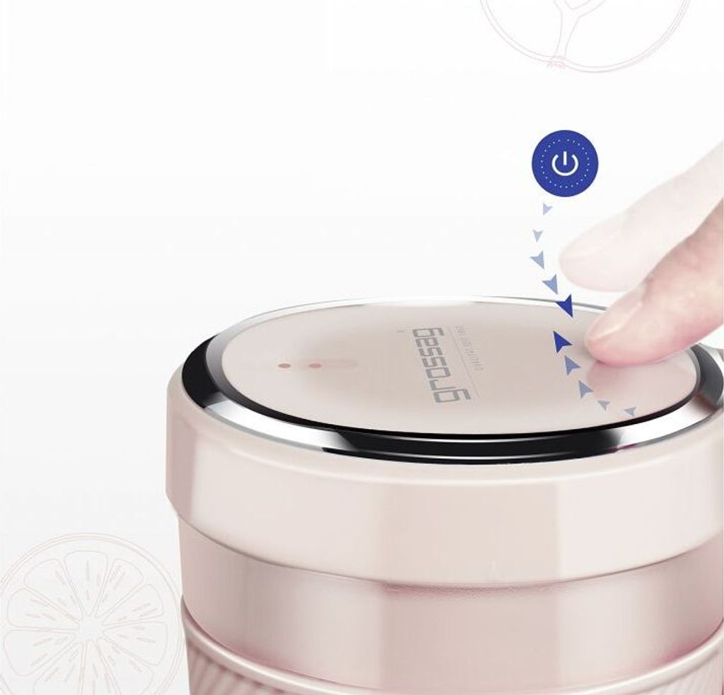 GROSSAG Akku Smoothie Mixer to-go rosa Obrázok produktu 9