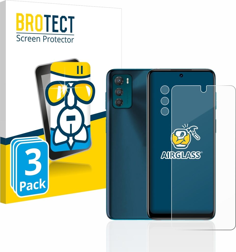 3x BROTECT Schutzglas für Motorola Moto G42 (Display+Kamera) Schutzfolie Panzer Folie Glas Display Schutz klar