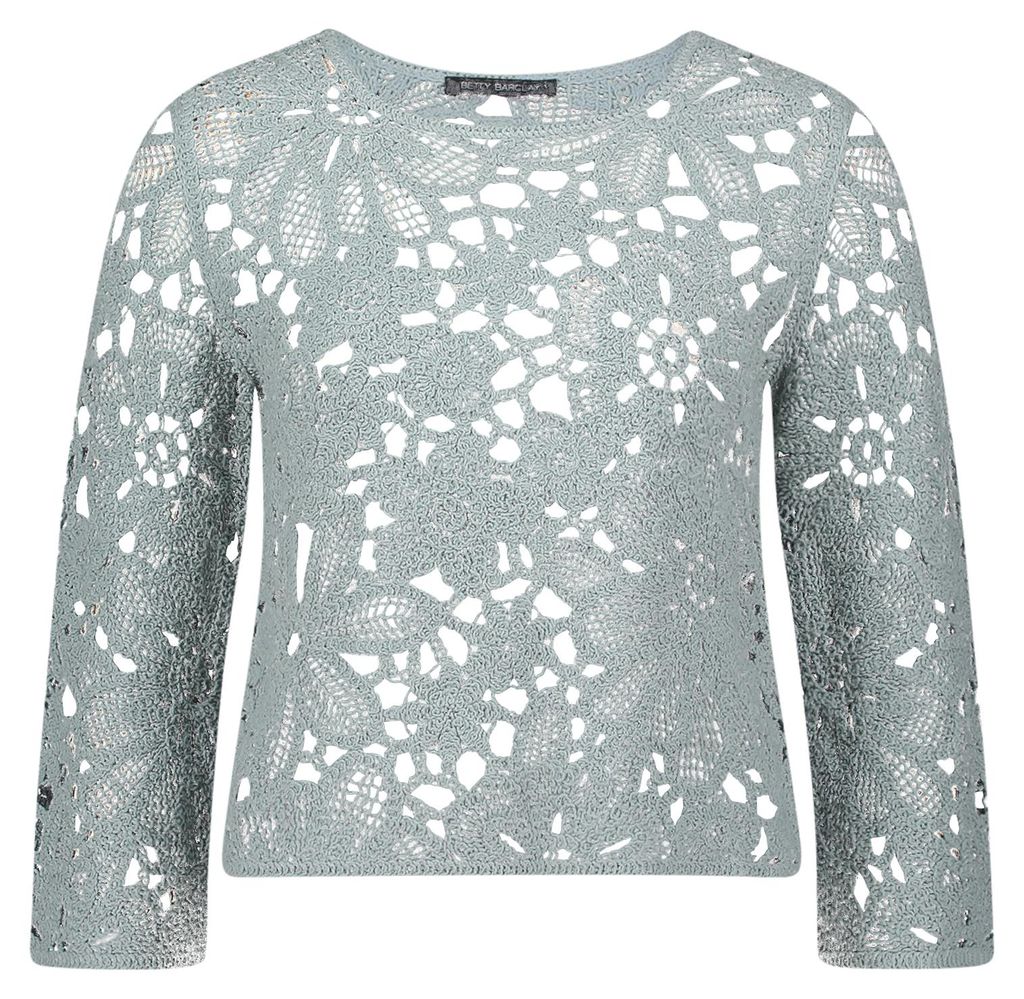 Betty Barclay Strickpullover Kurz 3/4 Arm Gray Mist 46