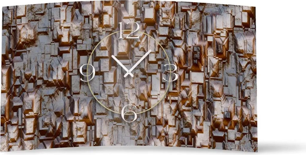 Horloge murale design 3D-0216 dixtime rock silencieuse sans tic-tac