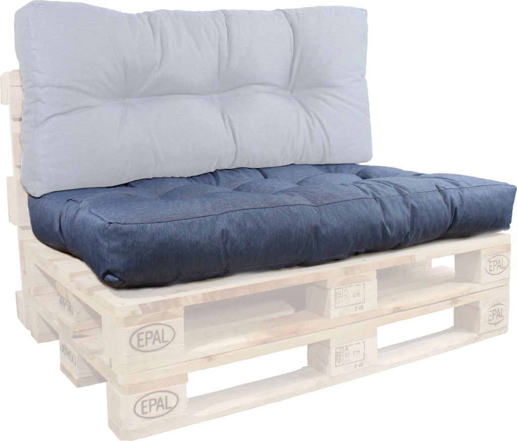 Sitzkissen 120x80x12cm für EUR-Paletten blau