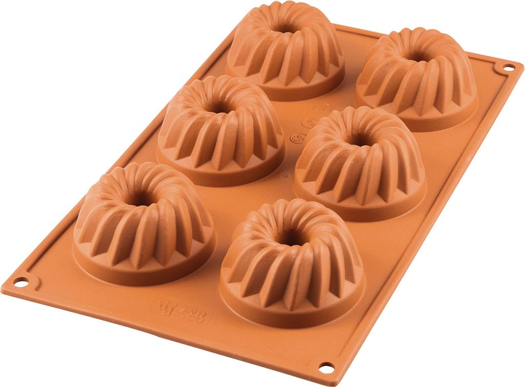 Silikomart forma na muffiny Gugelhupf 6 ks Ø7cm H 3,6cm Obrázok produktu 
