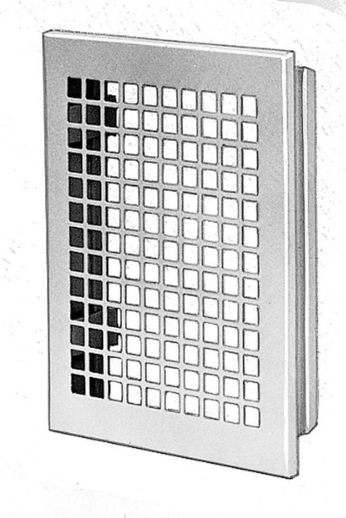 UPMANN Lüftungsgitter Stahlblech 30x30cm Einbaurahmen/FD/RAL9016 - 56292