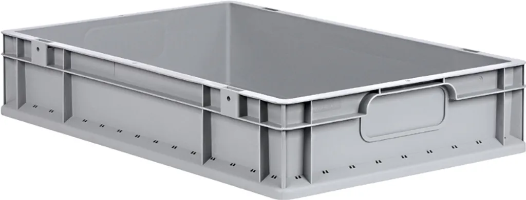 Boîte empilable ProfiPlus EuroEco C612 en polypropylène gris robuste