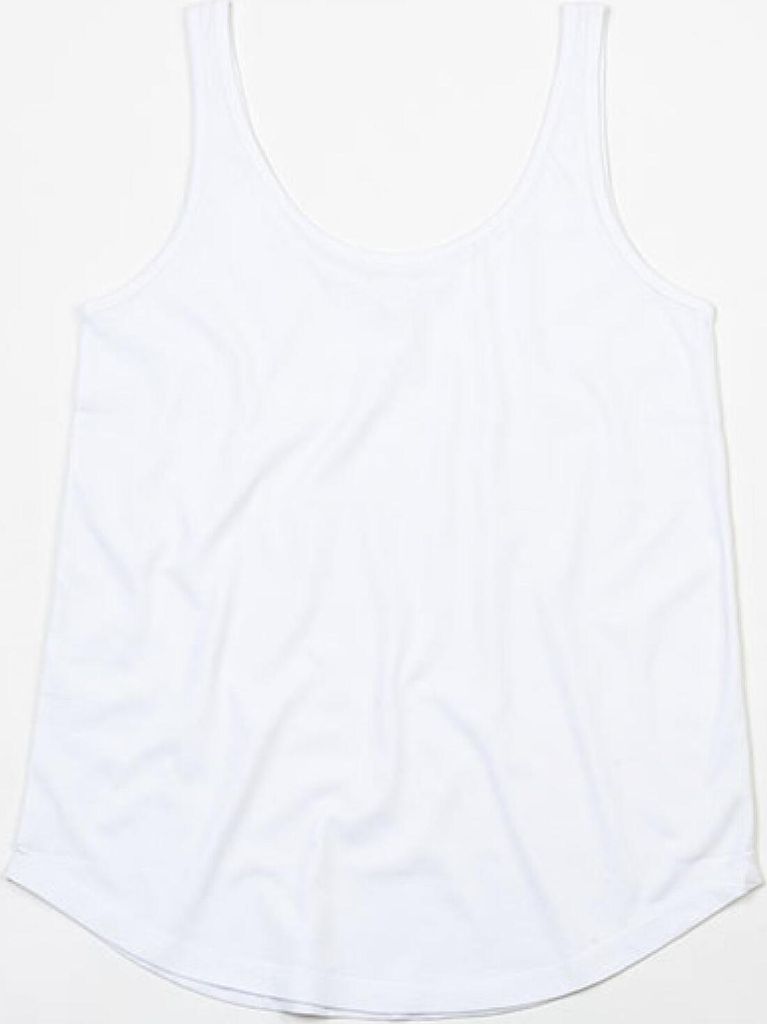 Mantis M92 | WomenŽs Loose Fit Vest T-Shirt - Farbe: White - Größe: XS