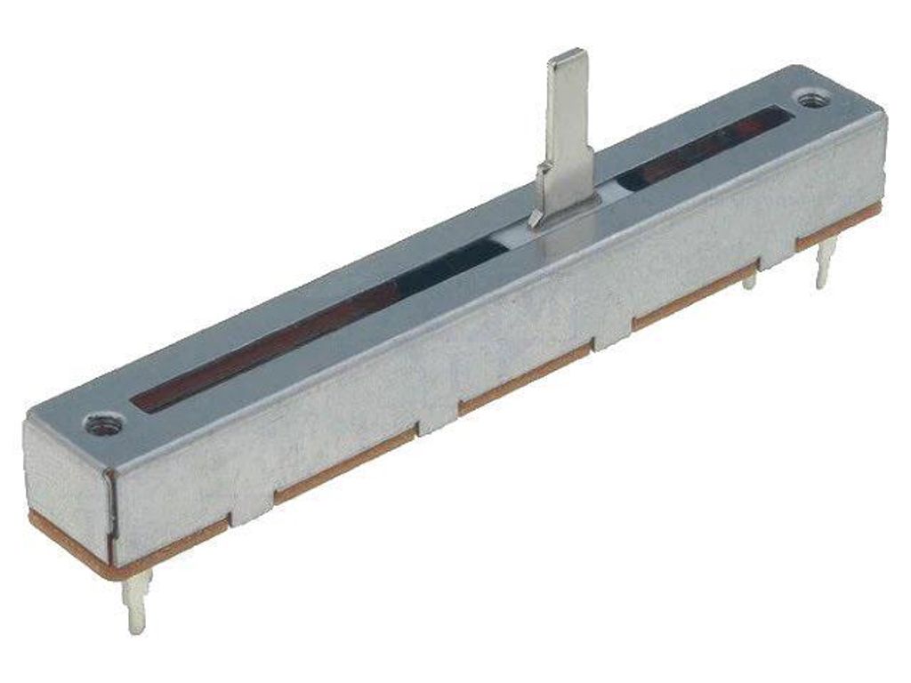 Schiebepotentiometer, mono, 50KΩ, 500mW, THT, ±20%, linear