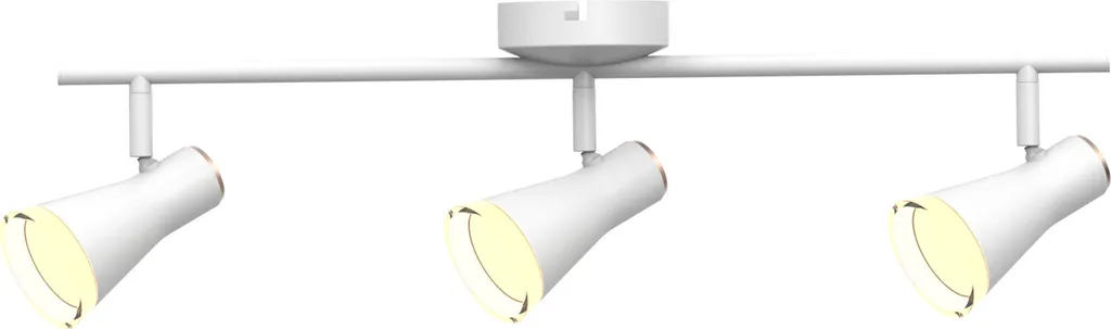Spot LED triple orientable blanc 3000 K - Design moderne pour habitat
