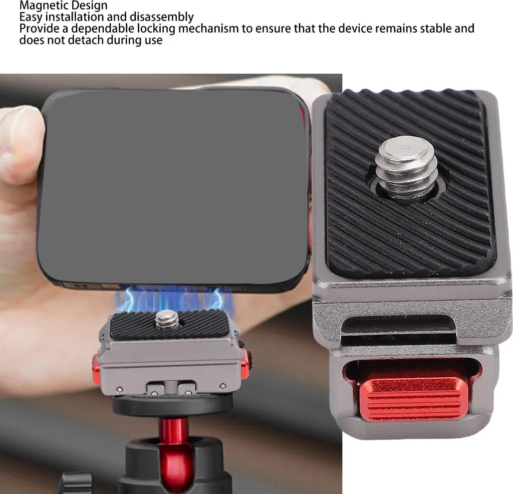 Support magnétique 1/4 robuste avec fixation rapide pour Insta360 Ace 2