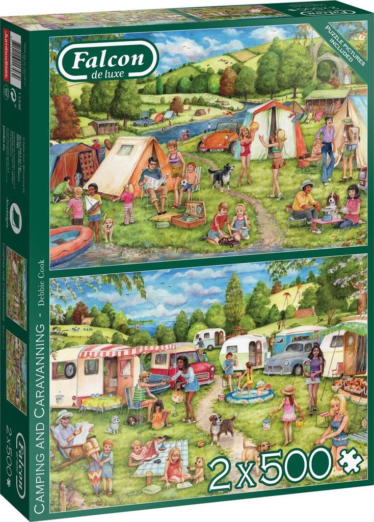 Jumbo Spiele - Camping and Caravanning - 2x 500 Teile