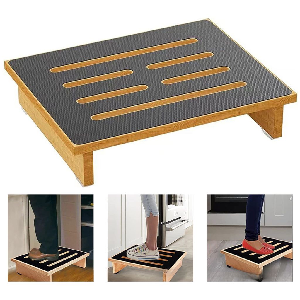 Gartenhocker, Fußhocker, Fußbank mit Anti-Rutsch-Pad, Produktbild 