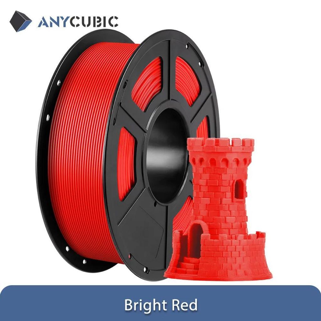 3D-Drucker-Filament - PLA 1,75 mm FDM - 20 kg Paket - 3D-Druckmaterial - Leuchtend Rot