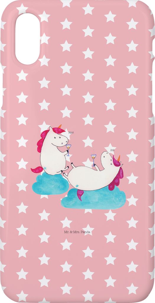 Mr. & Mrs. Panda Iphone 10 Handyhülle Einhorn Sekt - Rot Produktbild 