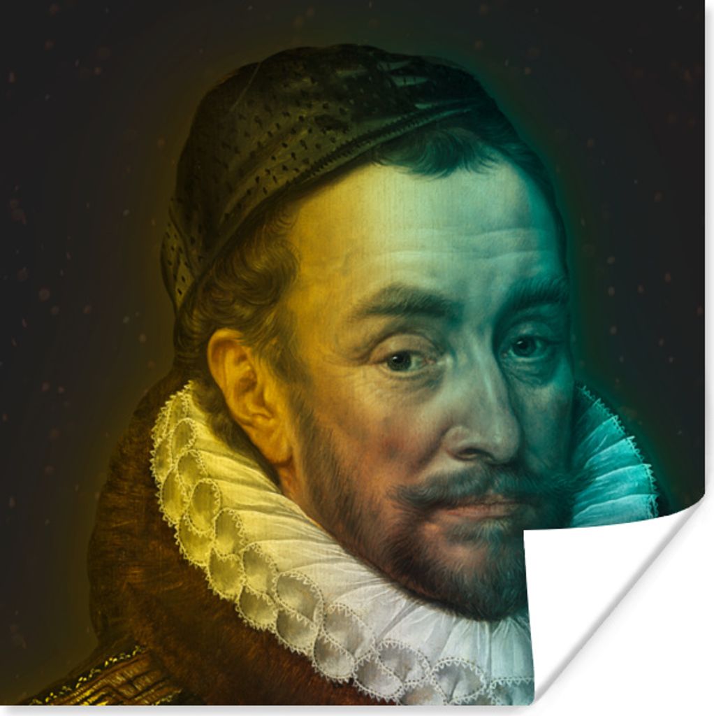 MuchoWow Poster Wilhelm von Oranien - Kunst - Gemälde 50x50 cm - Wohnzimmerdekoration