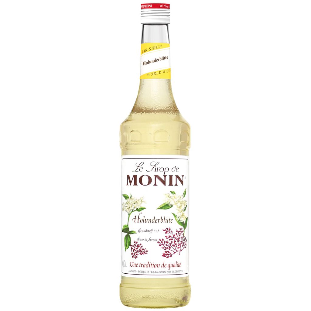 Monin Sirup Holunderblüte, für Cocktails, Kaffee, Produktbild 