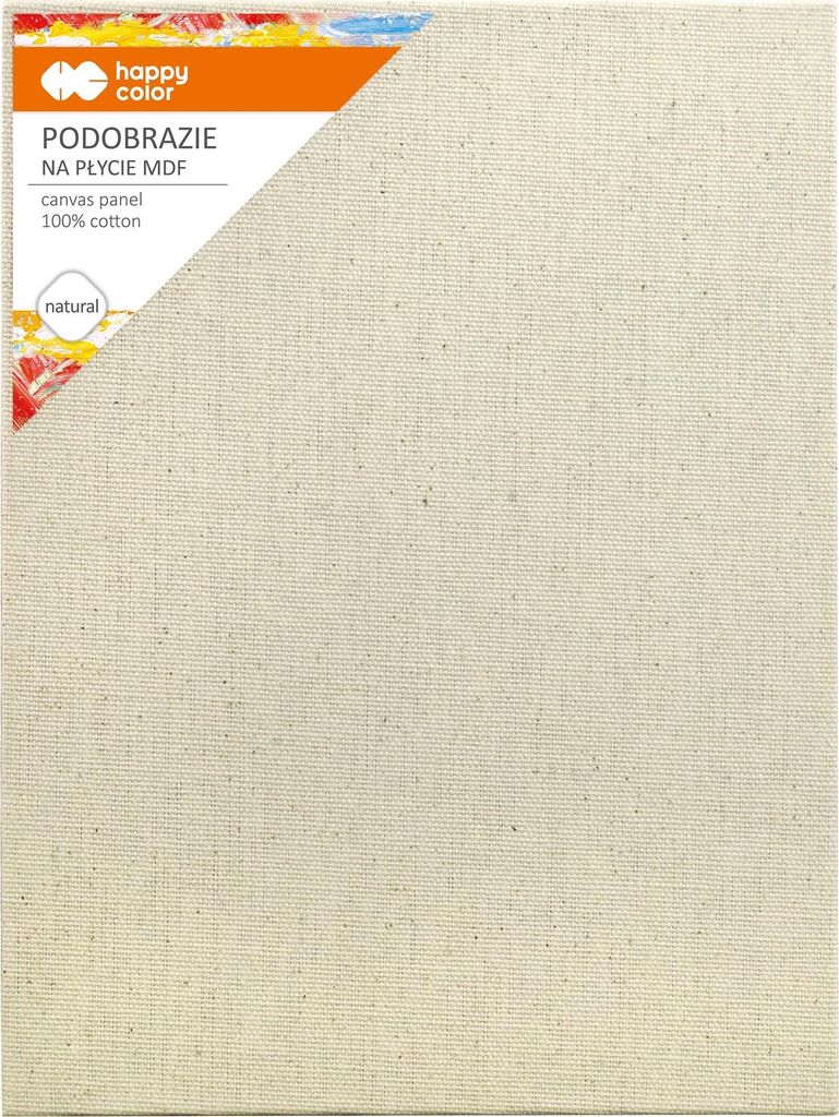 Baumwoll-Leinwand 40x60cm natur MDF Happy Color