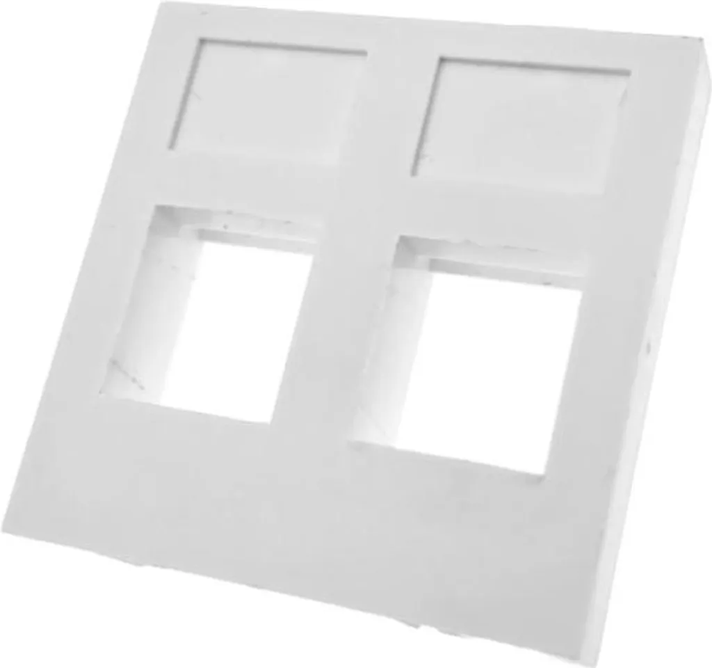 Supporto 2 Posti Keystone ALANTEC 45x45mm Bianco - Efficienza LAN