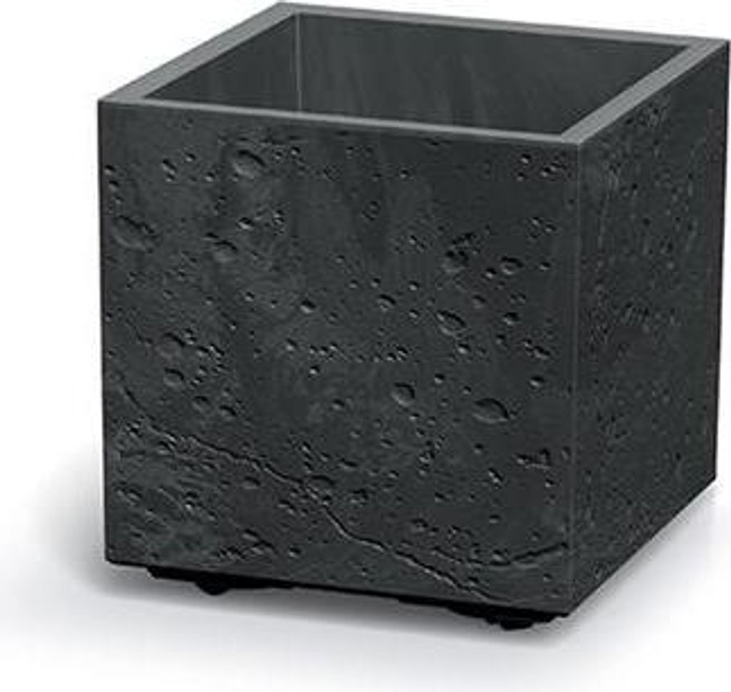 Blumentopf Prosperplast SIERRA SQUARE Betoneffekt 38,5 cm schwarzer Beton