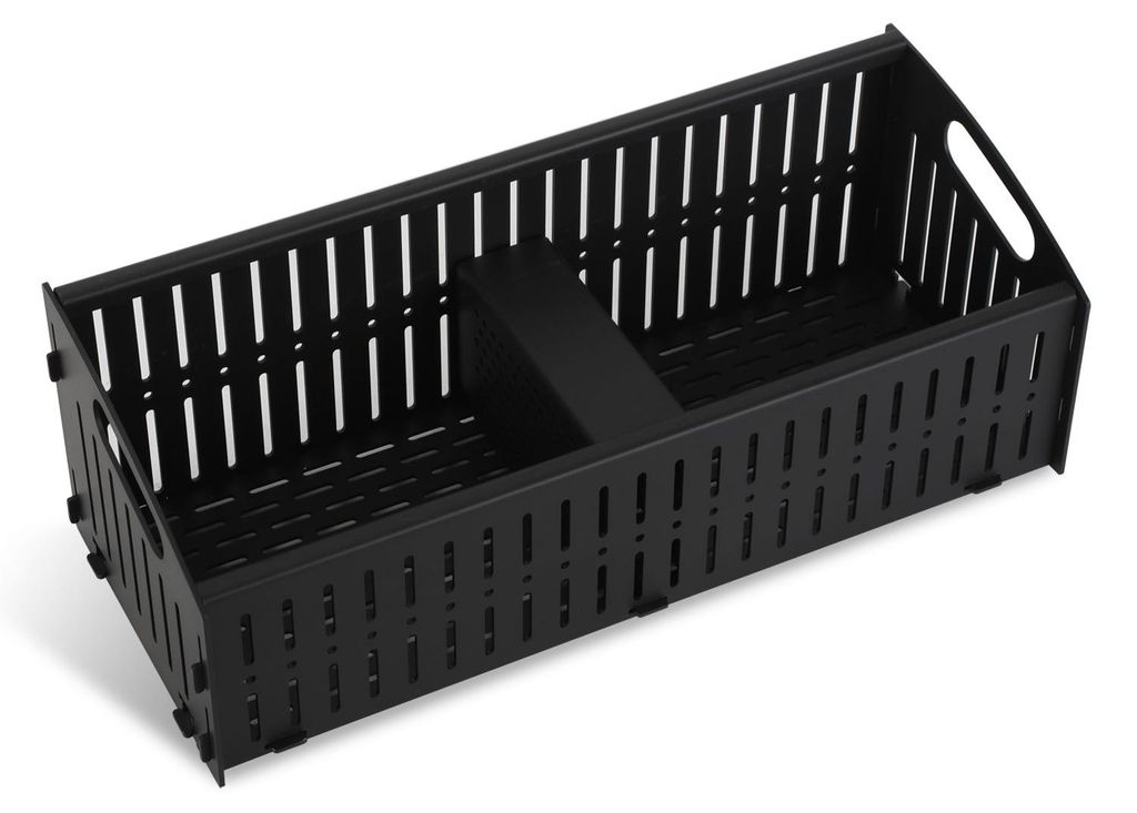 Ikodm, bac à granulés de 48 x 20 x 17 cm, avec 2 chambres Image du produit 