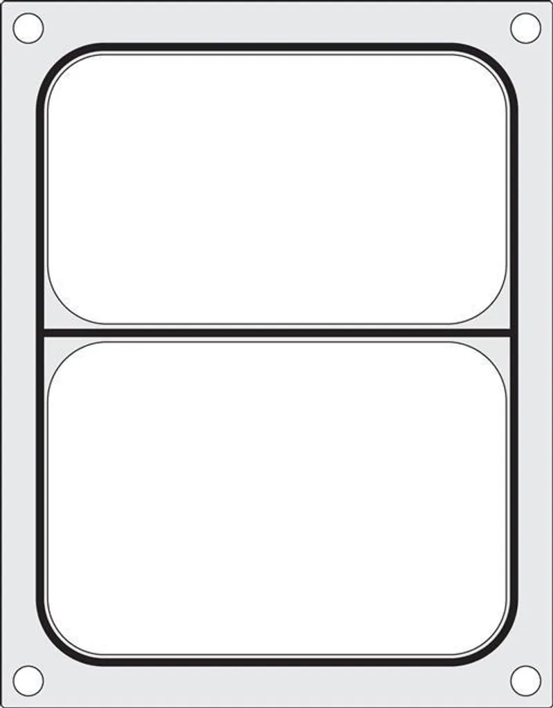 Matrice double compartiment HENDI 227x178 mm pour scellage hermétique