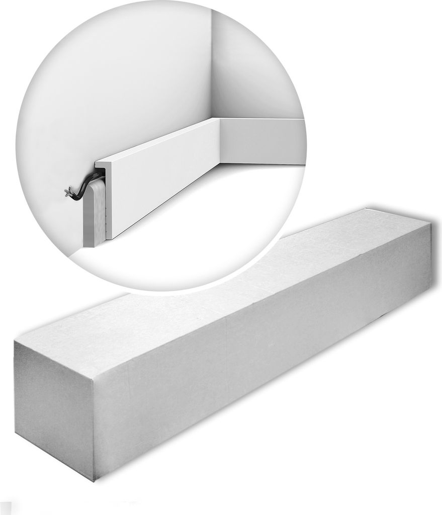 Orac Decor SX171-RAL9003-box Sockelleisten 1 Karton SET 20 Stuckleisten | 40 m