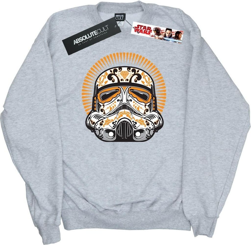 Star Wars - "Dia De Los Muertos" Sweatshirt für Herren BI45377 (XL) (Grau)