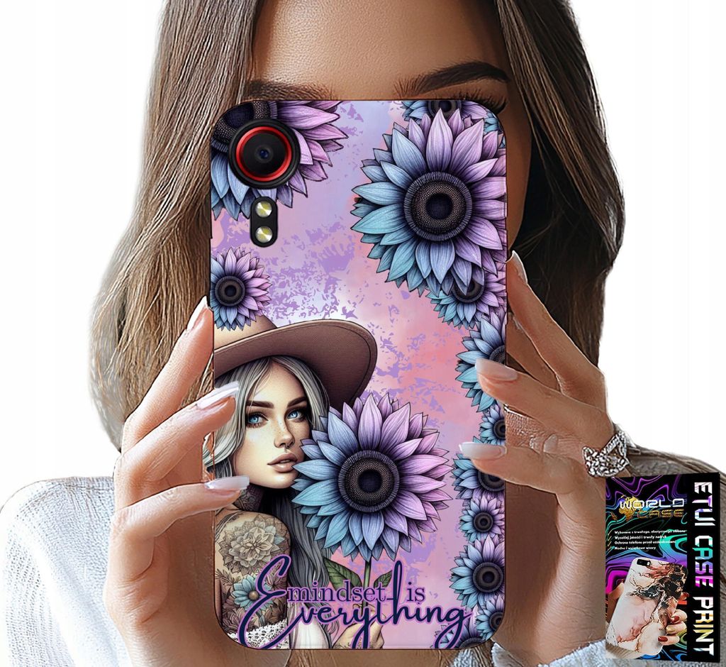Hülle Für Samsung Galaxy Xcover 7 - Frau In Sonnenblumen, Feminine Designs