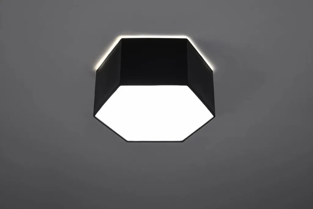 Plafoniera Professionale Sunde 13 Sollux 2xE27 Nera | IP20 - 21