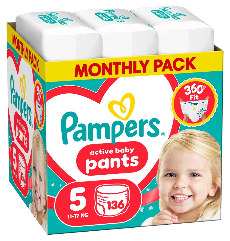 Pampers Active Baby Pants, pieluchy majtki dla starszych Zdjęcie produktu 