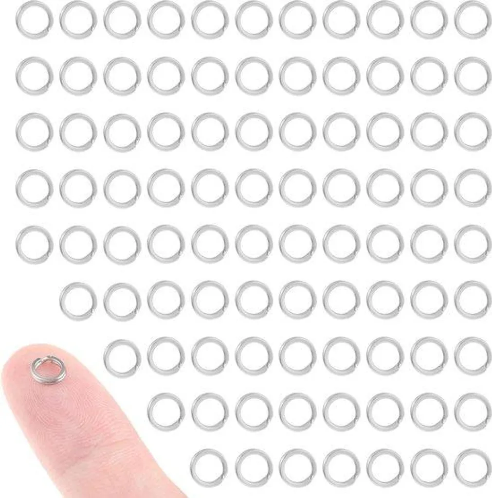 Petits anneaux métalliques 6mm double trou haute résistance à l'usure