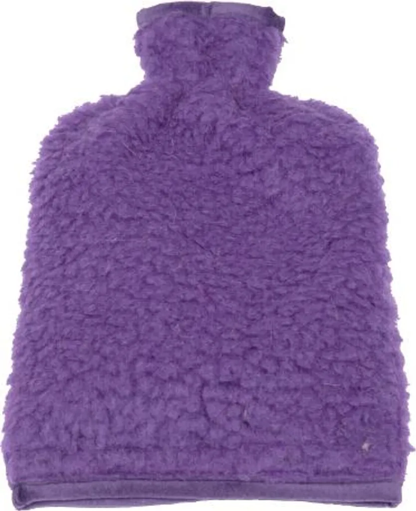 Cache-bouillotte en laine coloris lilas Linke pour bouillotte 20x30cm