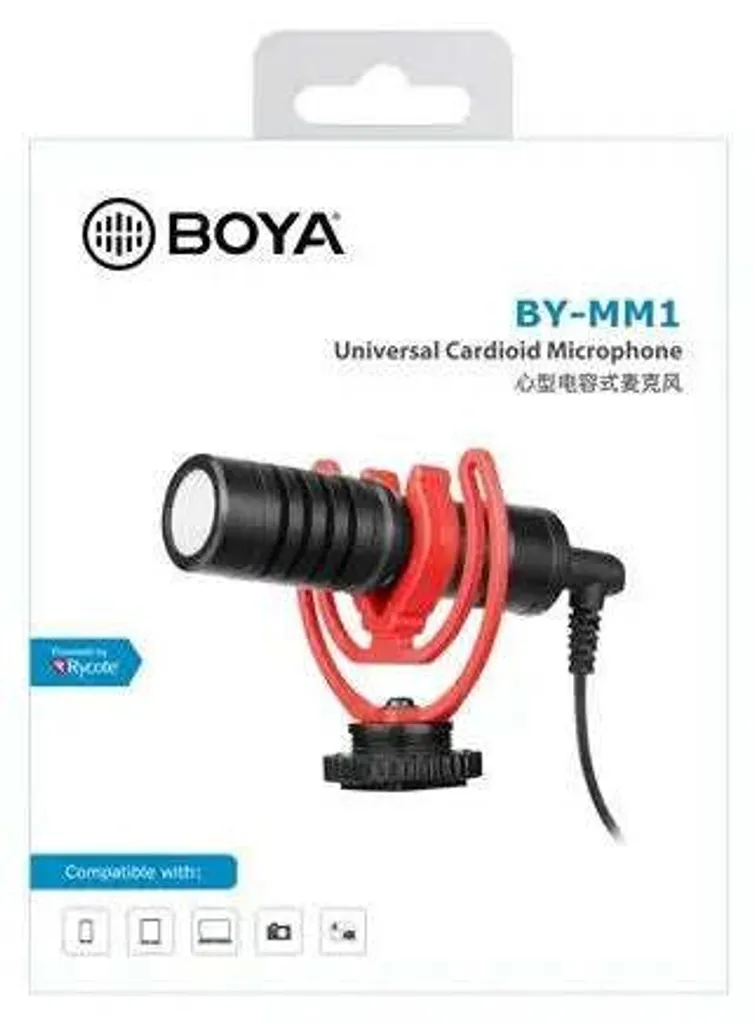 Microphone Cardioïde Externe BY-MM1 BOYA pour Caméra et Téléphone Mobile - 21