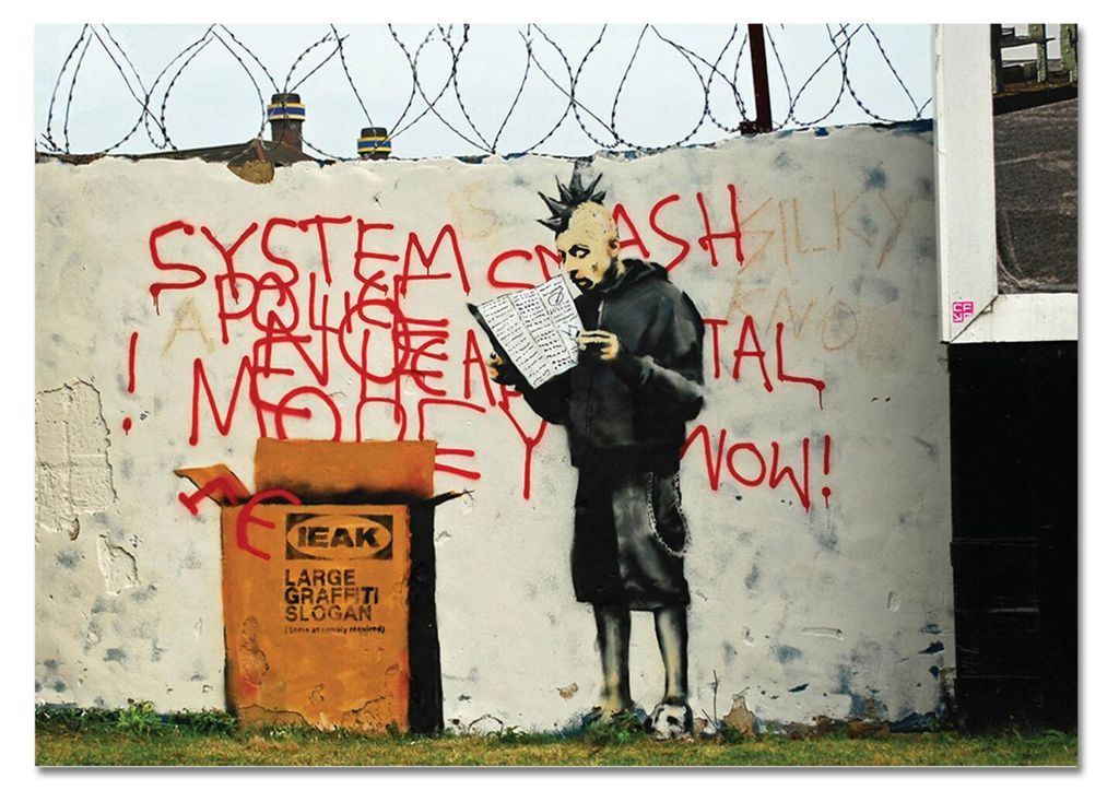 Giallobus - Ieak box DIY - Banksy - 140L x 100B cm - Bild - Acrylglas
