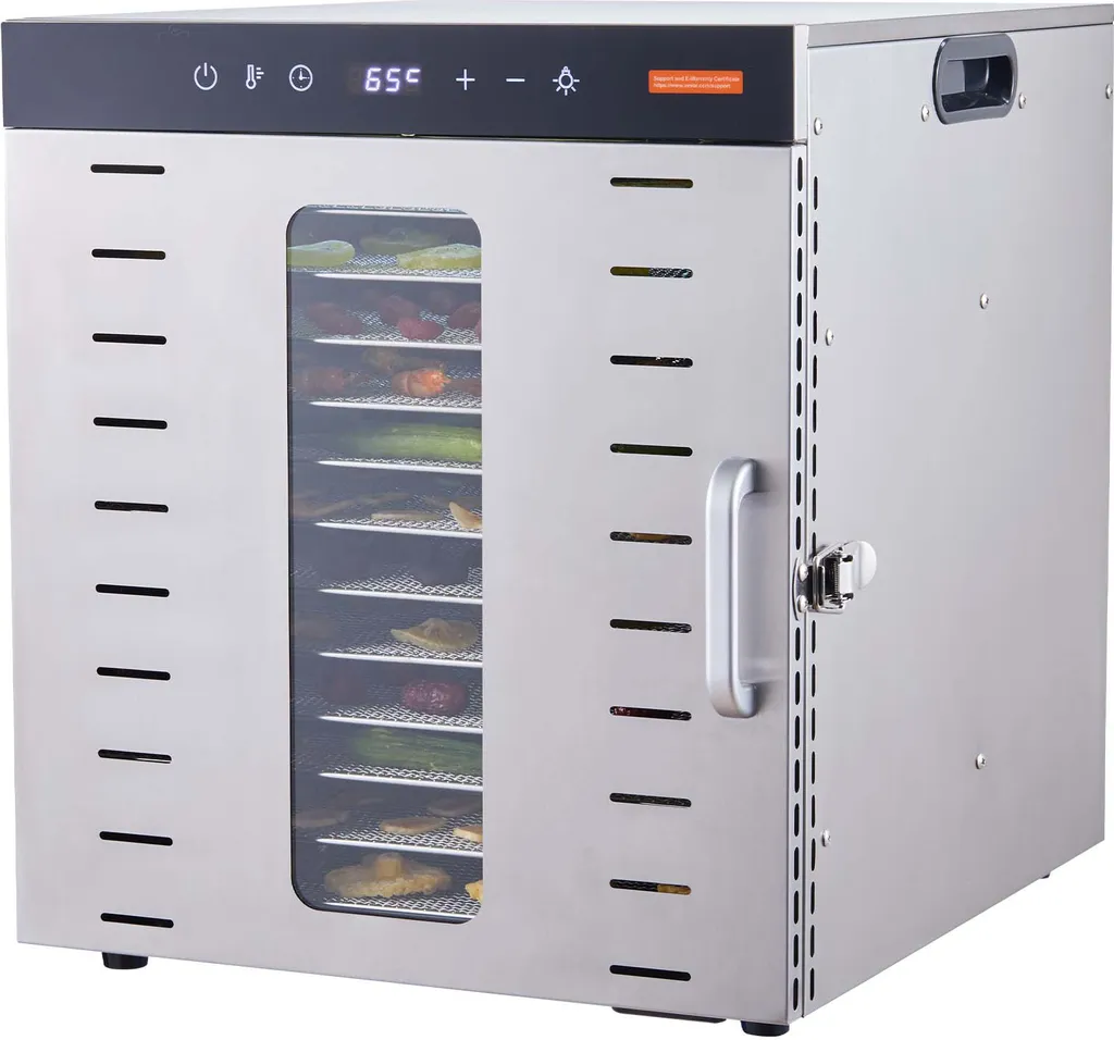 Évitez le Gaspillage avec ce Déshydrateur Inox 1000W à 10 Plateaux