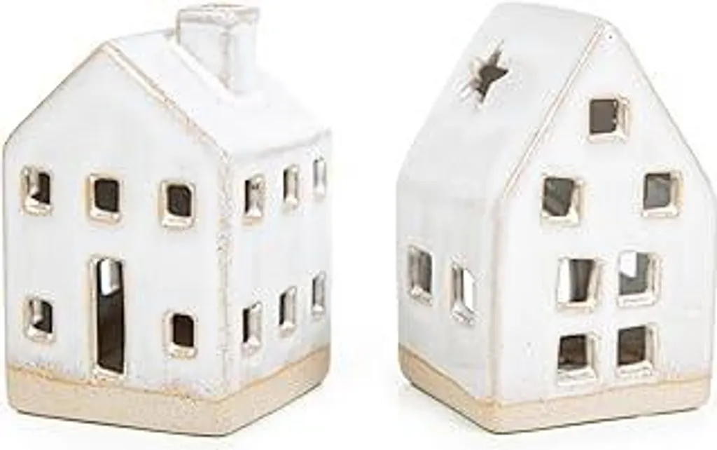 Lanterna Casetta Esterno Logbuch-Verlag Ceramica Beige 10,5cm