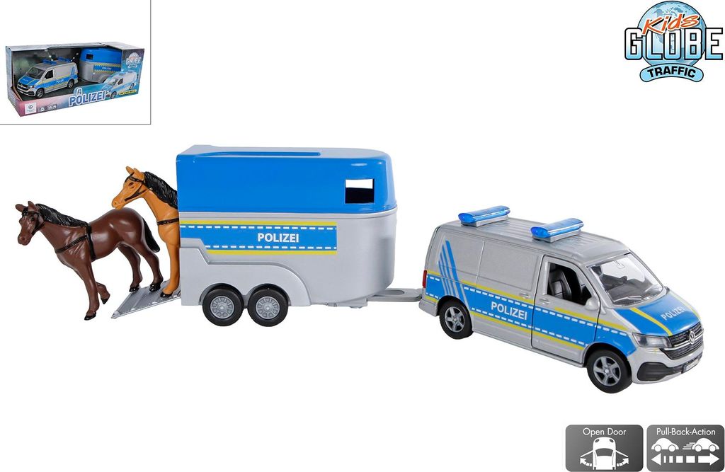 HKG VW T6 Policja z przyczepą na konie 520359 Immagine del prodotto 