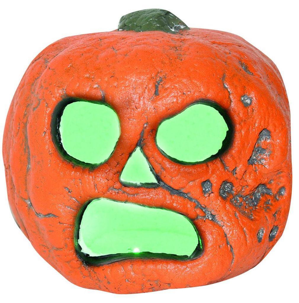Straszna dynia na Halloween z oświetleniem LED 20 cm Zdjęcie produktu 