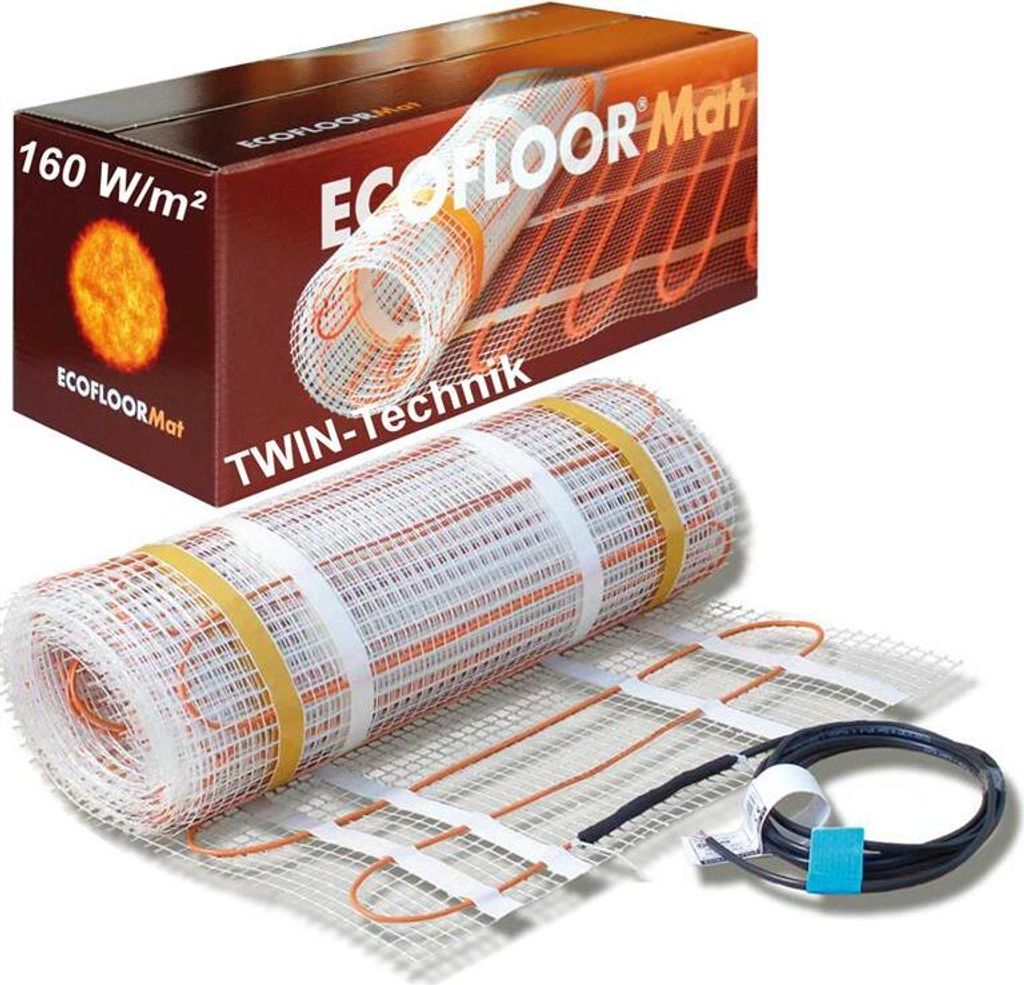 ECOFLOOR® Fußbodenheizung elektrisch 160 Watt/m² 1 m² Produktbild 